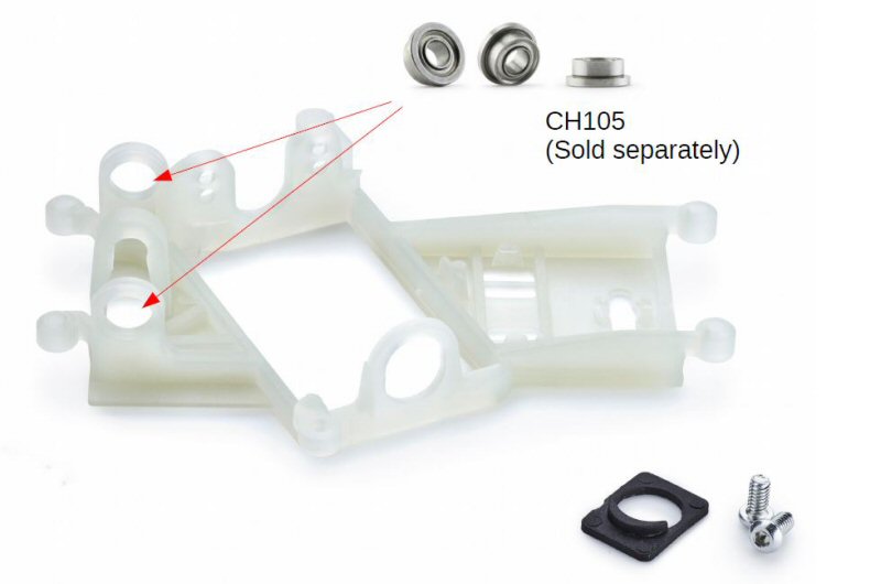 Anglewinder pod EVO-6 1mm offset - bearing version CH119