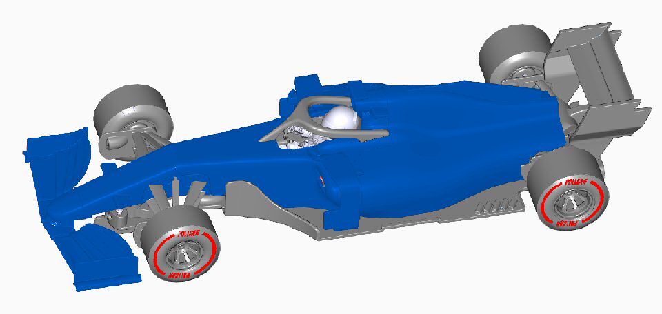 Generic Modern F1 CAR07-light blue by Policar