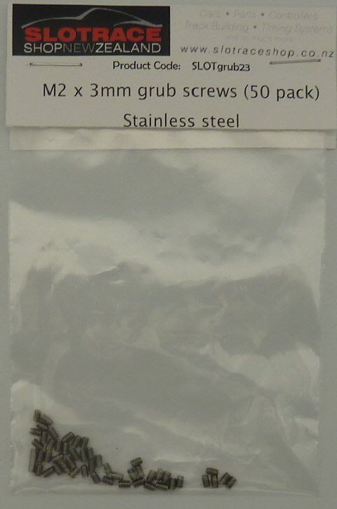 Grub Screws stainless steel M2 x 3mm (x 50)